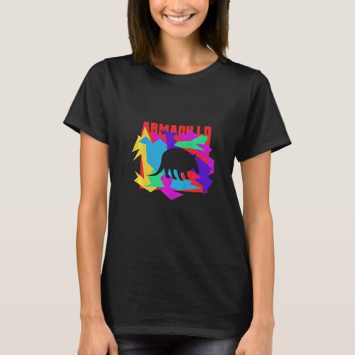 Armadillo Animal Mosaik Puzzle T-Shirt