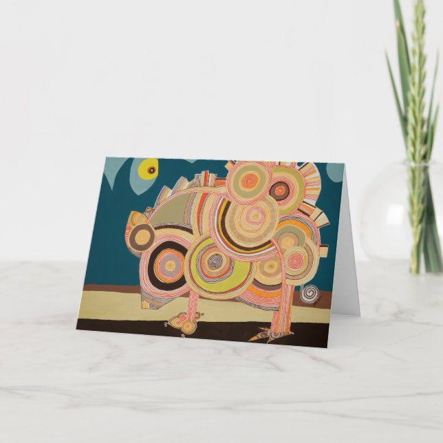 Armadillo blank note card (Front)