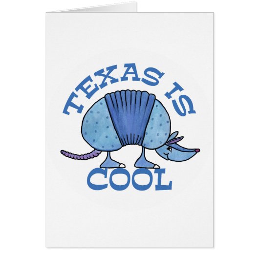 Armadillo Blue-Texas is Cool Cards (Front)