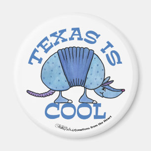 Armadillo Blue-Texas is Cool Magnet