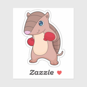 Armadillo Boxing Boxer Boxing gloves Sticker