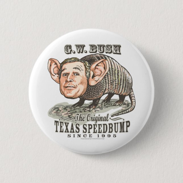 Armadillo Bush Button  (Front)