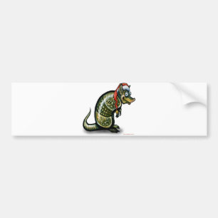 Armadillo Christmas Bumper Sticker