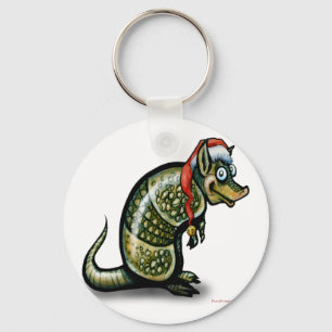 Armadillo Christmas Keychain