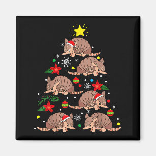 Armadillo Christmas Ornament Tree Funny Zookeeper Magnet