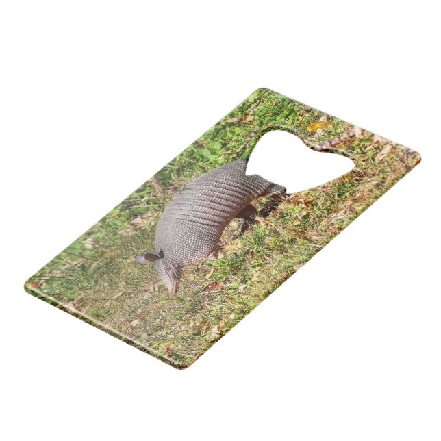 Armadillo Credit Card Bottle Opener (Front Angled)