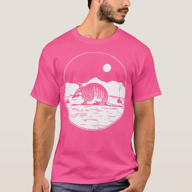 Armadillo Desert Landscape Active T-Shirt (Front)