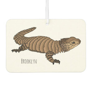 Armadillo girdled lizard cartoon illustration  air freshener