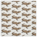 Armadillo girdled lizard cartoon illustration  fabric
