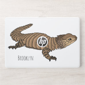 Armadillo girdled lizard cartoon illustration  HP laptop skin