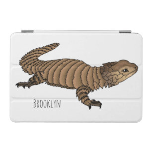 Armadillo girdled lizard cartoon illustration iPad mini cover