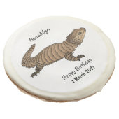 Armadillo girdled lizard cartoon illustration sugar cookie (Angled)