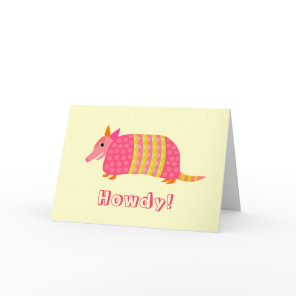 Armadillo Greeting Card