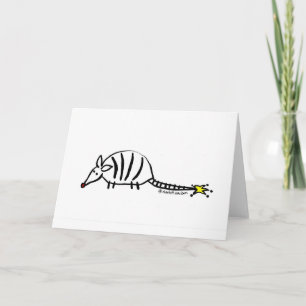 Armadillo Holiday Greeting Card