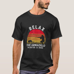 Armadillo Hunter For Men Retro Armadillos Haunting T-Shirt
