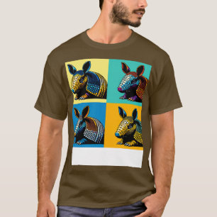 Armadillo in Abstract A Art Color Odyssey T-Shirt