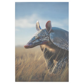 Armadillo in the Golden Savannah Gallery Wrap