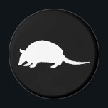 Armadillo Magnet<br><div class="desc">Armadillos in black and white. Armadillo silhouettes.</div>