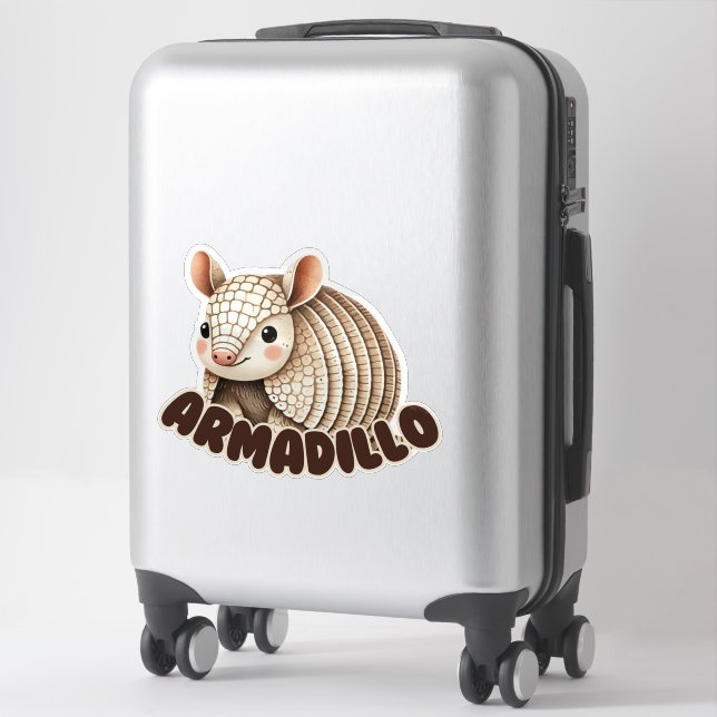 ARMADILLO - NURSERY STICKER (Suitcase)