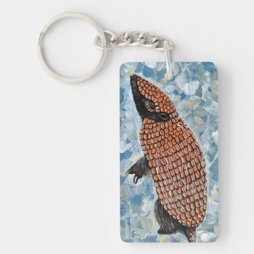 Armadillo Painting Keychain