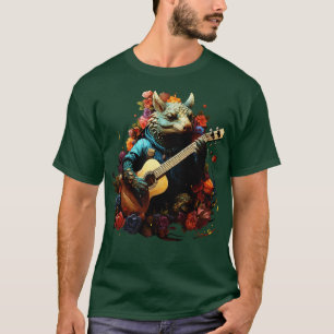 Armadillo Playing Guitar T-Shirt