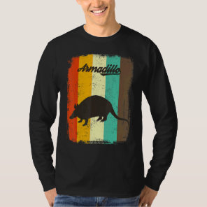Armadillo  Retro 70s Vintage Animal  Art T-Shirt
