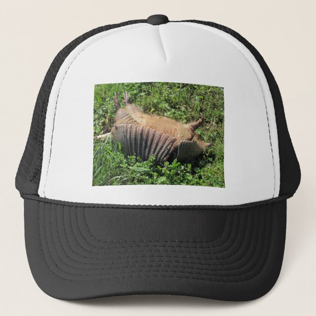 Armadillo Road Kill - Dasypodidae Trucker Hat (Front)
