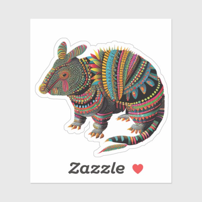 Armadillo Spirit Animal Sticker  (Sheet)