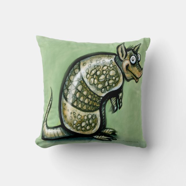 Armadillo Throw Pillow (Front)