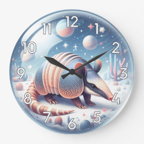 Armadillo with Cosmic Background Large Clock