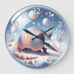 Armadillo with Cosmic Background Large Clock