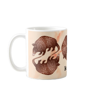 Armadillo Yin Yang Coffee Mug