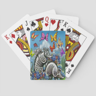Armadillos Bluebonnets Butterflies Wildflowers Poker Cards