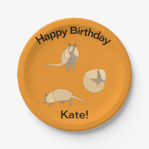 Armadillos Paper Plates