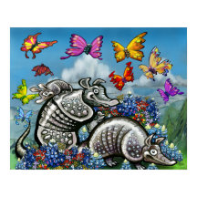 Armadillos Wildflowers Butterflies