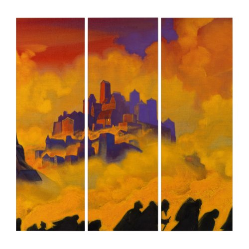 Armageddon 1936 by Nicholas Roerich Triptych