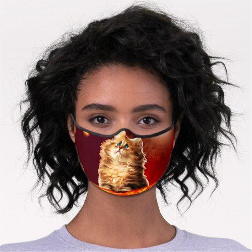 Armageddon cat premium face mask