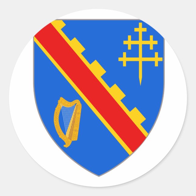Armagh arms, Ireland Classic Round Sticker (Front)
