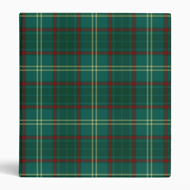 Armagh County Irish Tartan 3 Ring Binder (Front)