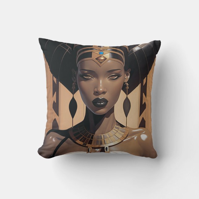 ARMANA QUEEN #1 THROW PILLOW (Front)