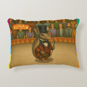 Armand, armadillo ringmaster accent pillow