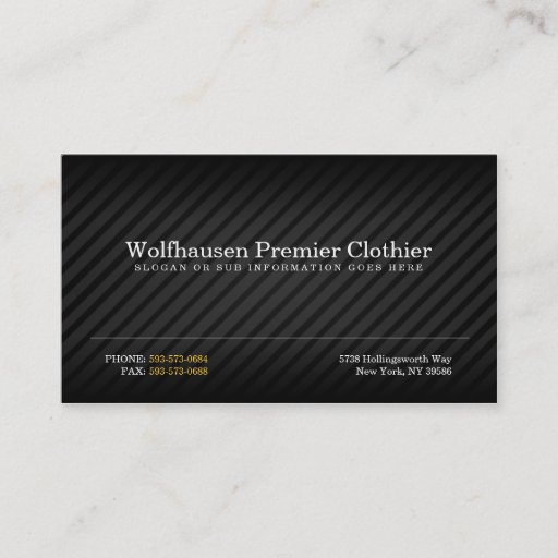 Customizable Armani Suit Business Cards