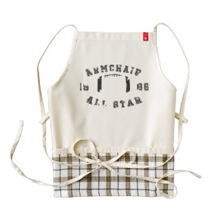 Armchair All Star Football Zazzle HEART Apron