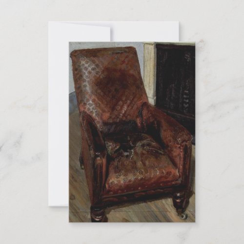 Armchair by the Fireplace by Lucian Freud Card