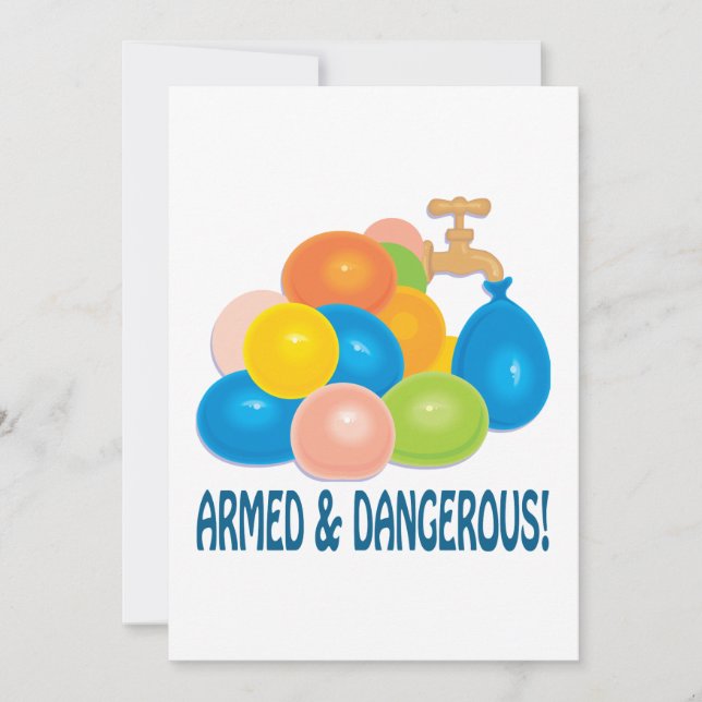 Armed And Dangerous Invitation (Front)