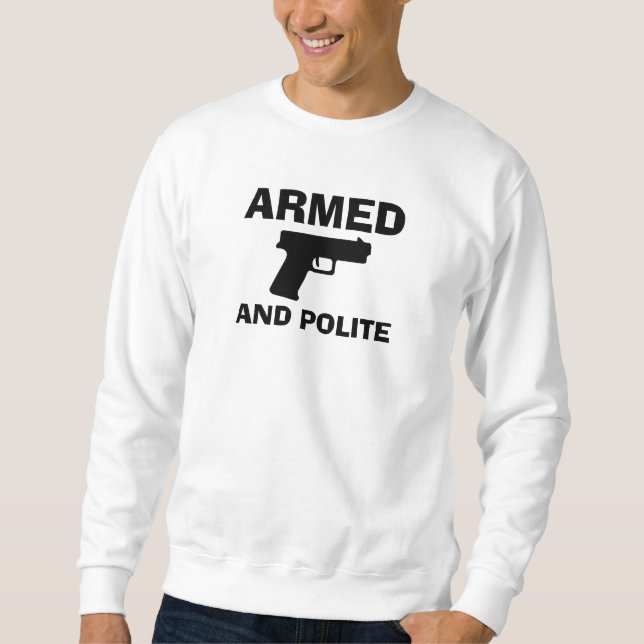 ARMED AND POLITE Men's Sweatshirt (Front)