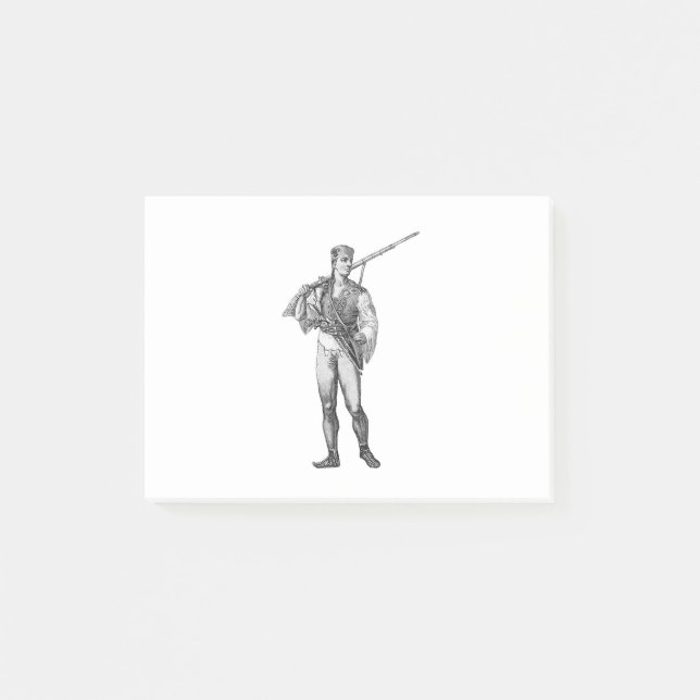 Armed boy post-it notes (Front)