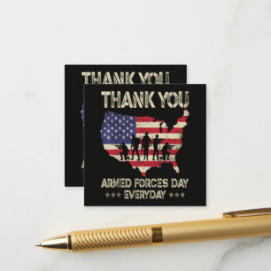 Armed Forces Day Enclosure Card