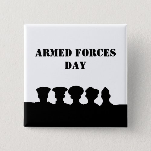 Armed Forces Day Silhouettes Button