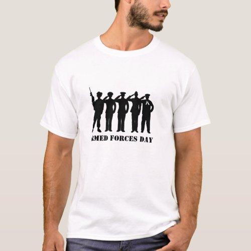 Armed Forces Day Silhouettes T_Shirt